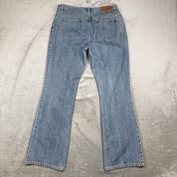 Lauren Jeans Co Womens 12 Blue Cotton Denim Bootcut Light Wash Casual Pockets - Picture 2 of 11